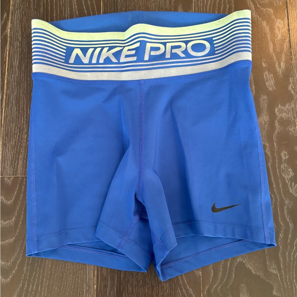 Blue Nike Pro Spandex
